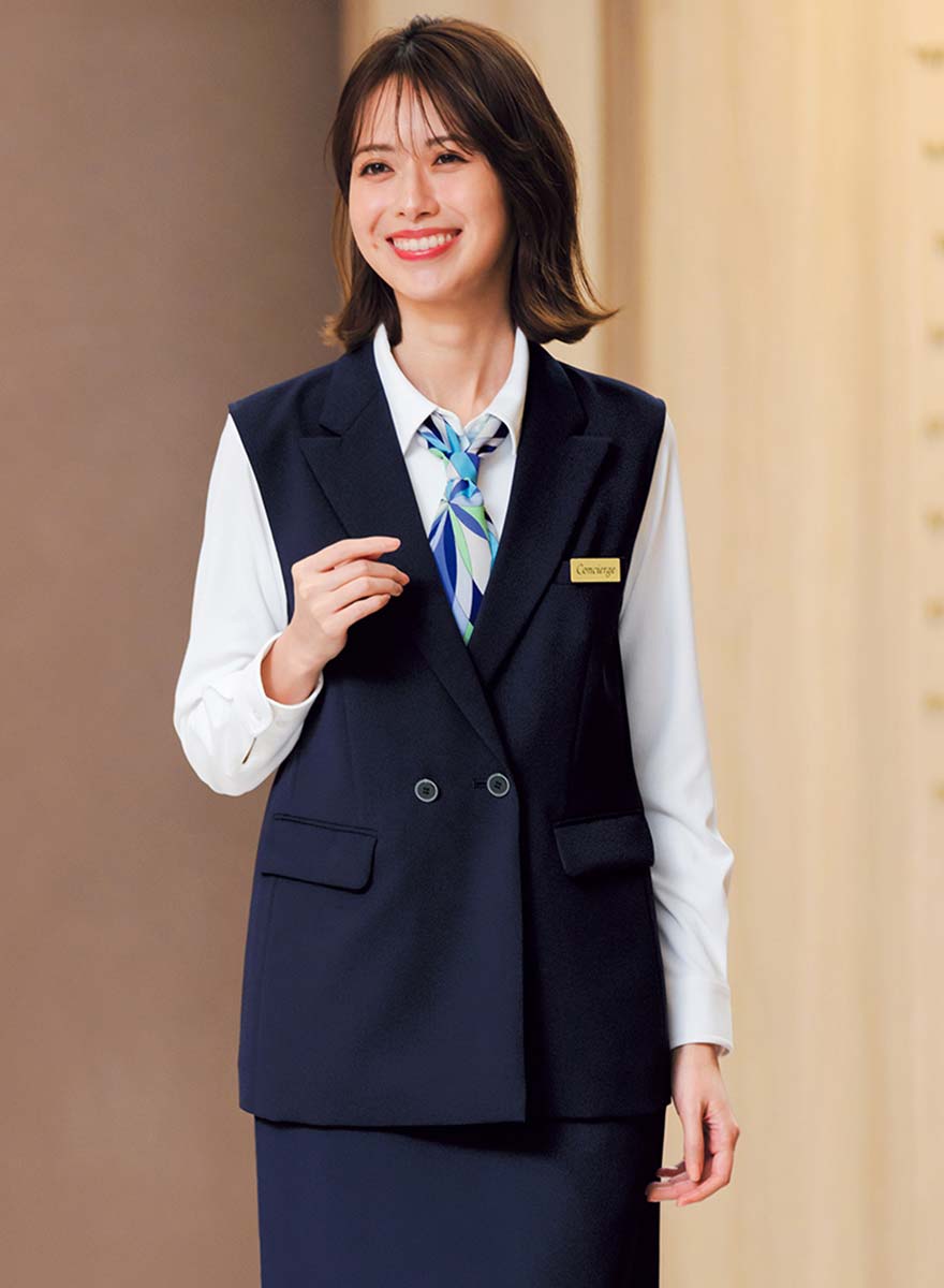ロングベスト AO5201 (ボンオフィス)商品画像1
