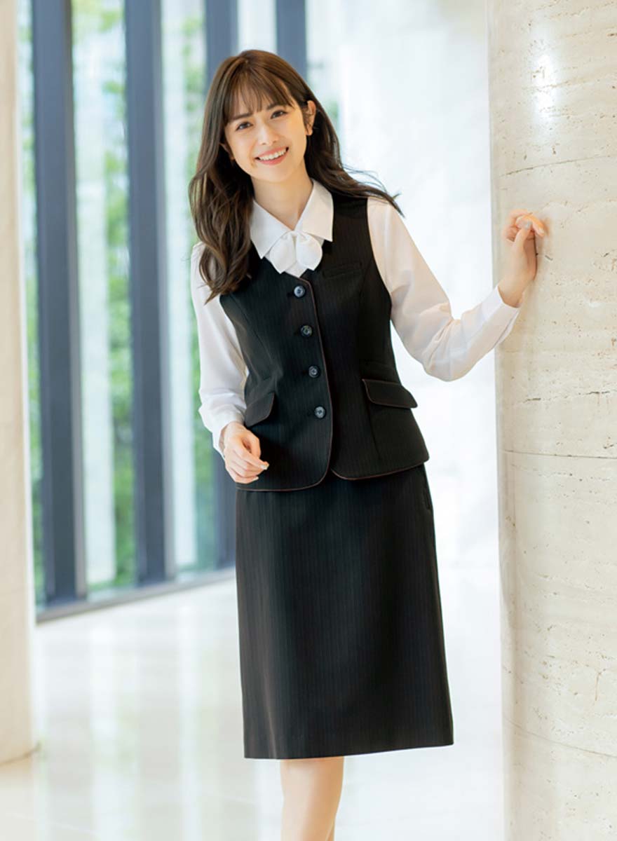 日本代理店正規品 ALPHAPIER フォーマル 事務服 スカート ブラック
