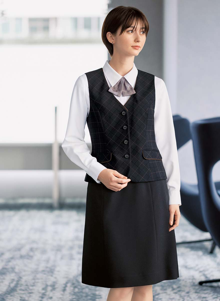 Aラインスカート AS2338 (ボンオフィス)｜会社の制服通販【Cue!(キュー