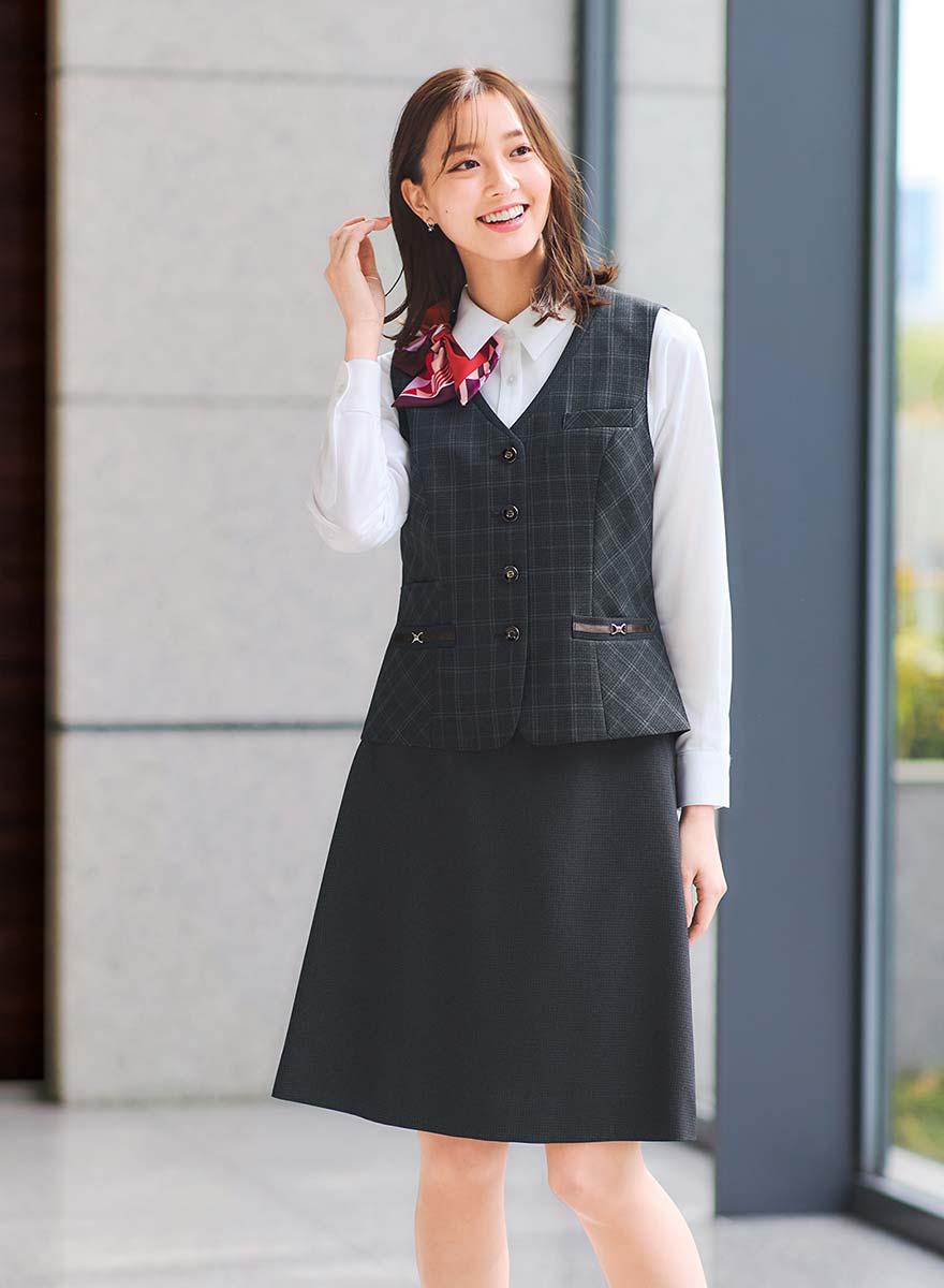 Aラインスカート AS2353 (ボンオフィス)商品画像3