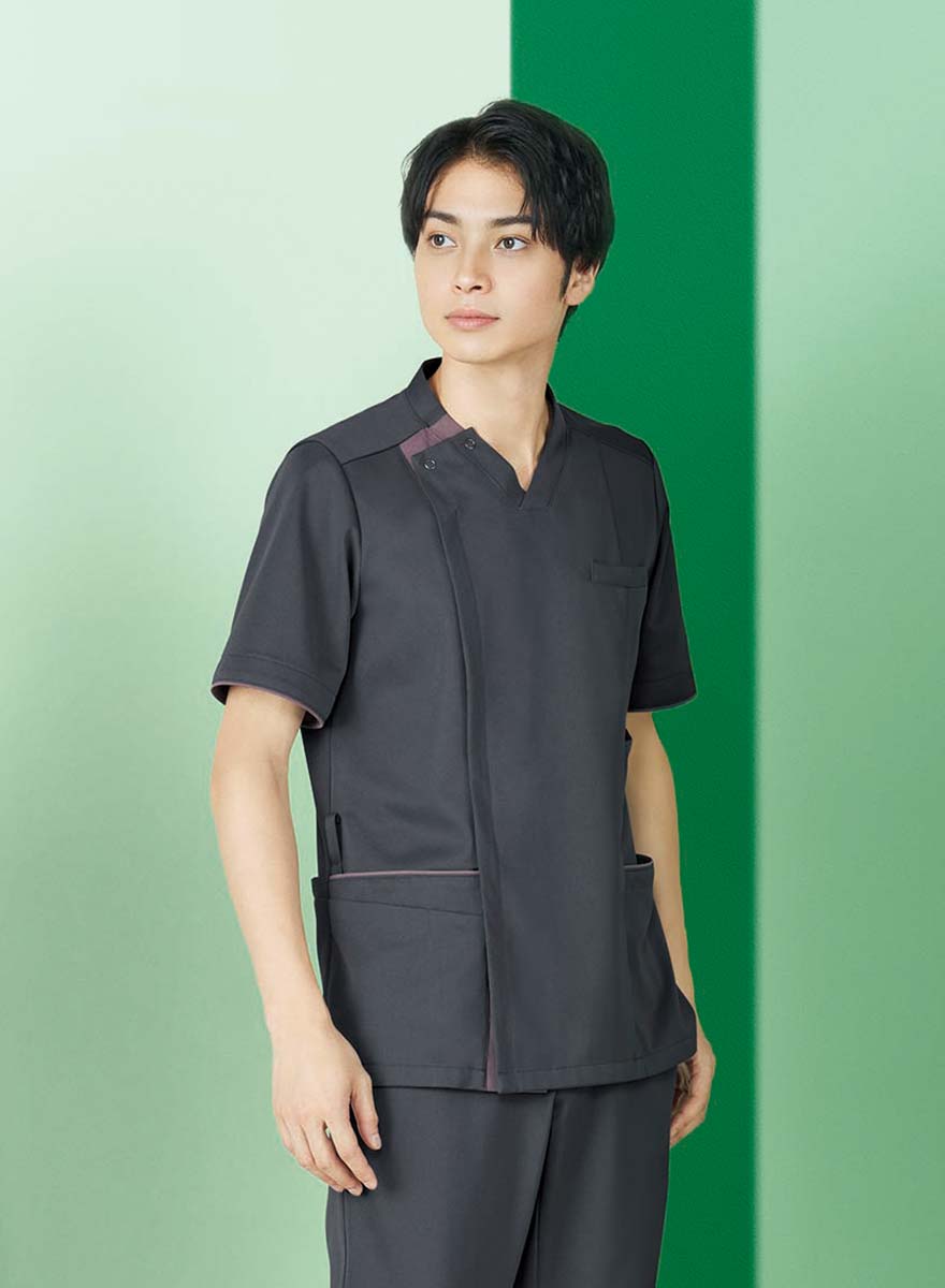 半袖スクラブジャケット(男女兼用) R8591 (リゼルヴァ)商品画像1