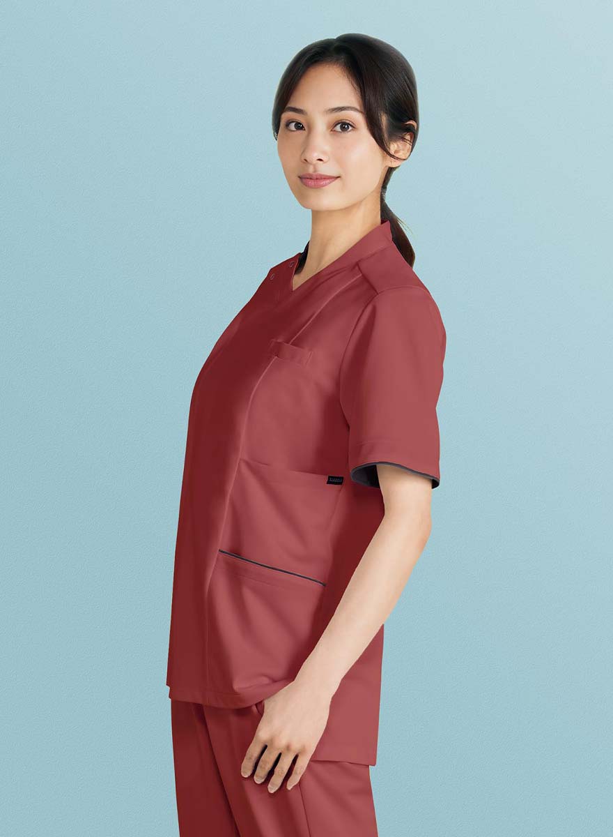 半袖スクラブジャケット(男女兼用) R8591 (リゼルヴァ)商品画像4