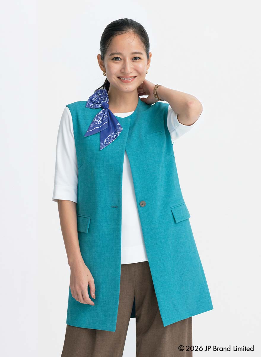 ロングベスト S-7033 (セロリー)商品画像2