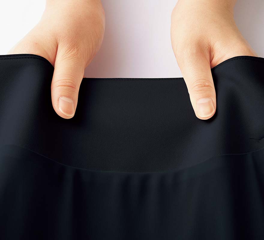 飾りフラップ付きポケットが上品な女性らしさプラスするベスト+スカートセット - WN50V/WN50S商品画像7