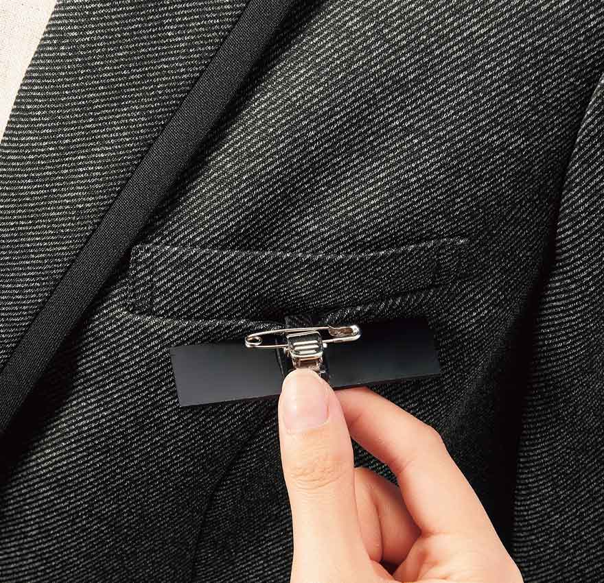 杢調ニットが高級感あふれるジャケット+スカートセット - WN92J/SA497S商品画像8