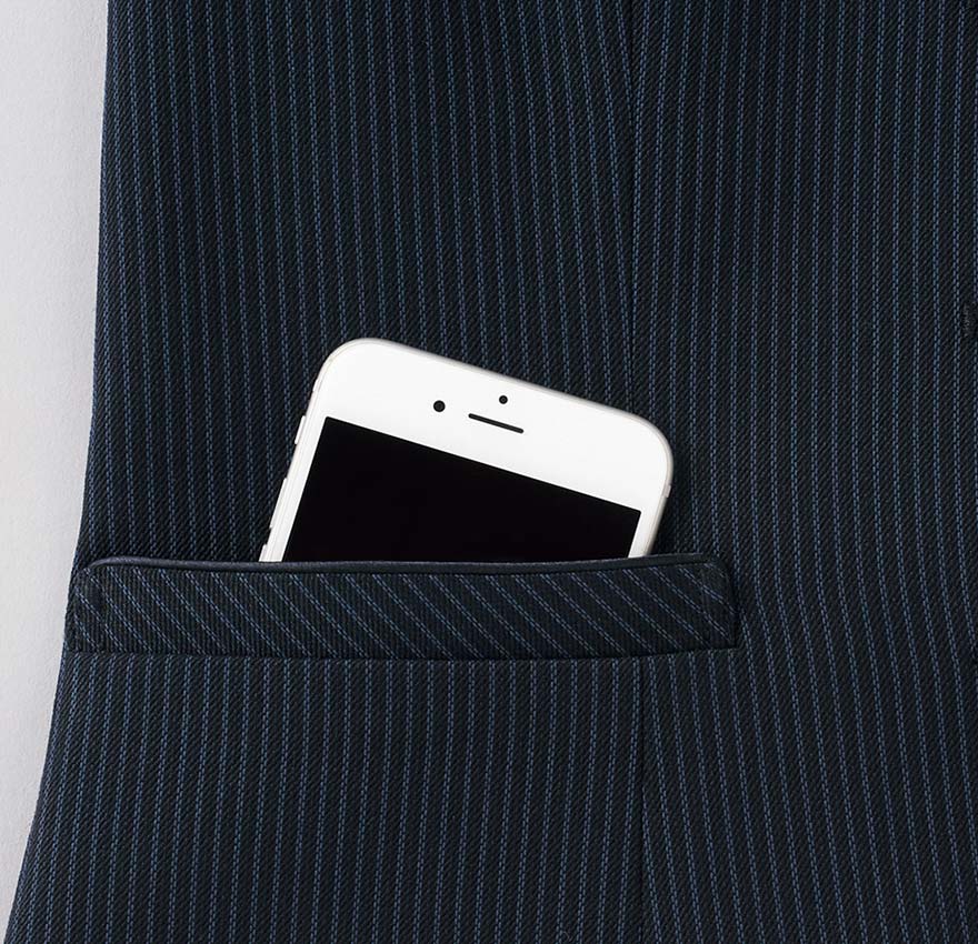 繊細ストライプで魅せるスマートな印象のベスト+スカートセット - SA340V/SA347S商品画像4