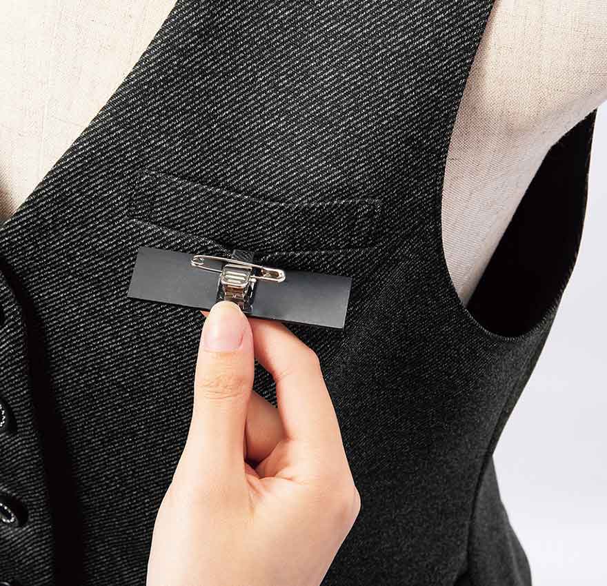 杢の表情に品格が漂うニット素材のベスト+スカートセット - SA490VA/SA947S商品画像5