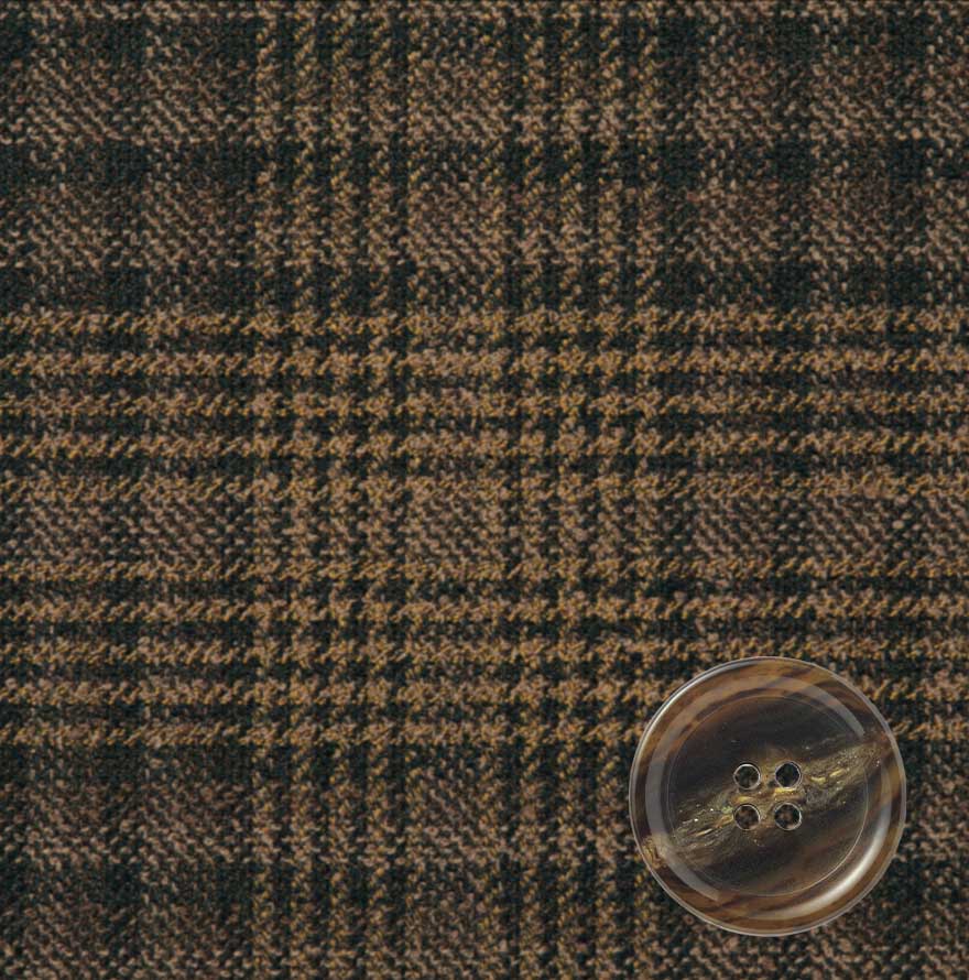 温もり伝わるチェックのジャケット+ワンピースセット - S-2530-S-5173商品画像9