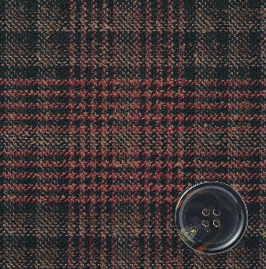 温もり伝わるチェックのジャケット+ワンピースセット - S-2530-S-5173商品画像8