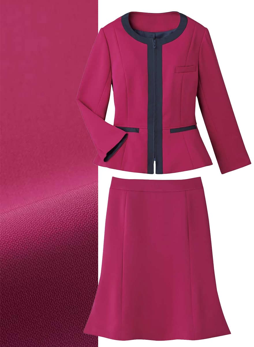 気品と華やかさを兼ね備えたペプラムジャケット+スカートのセットアップ - 9168/9009商品画像7