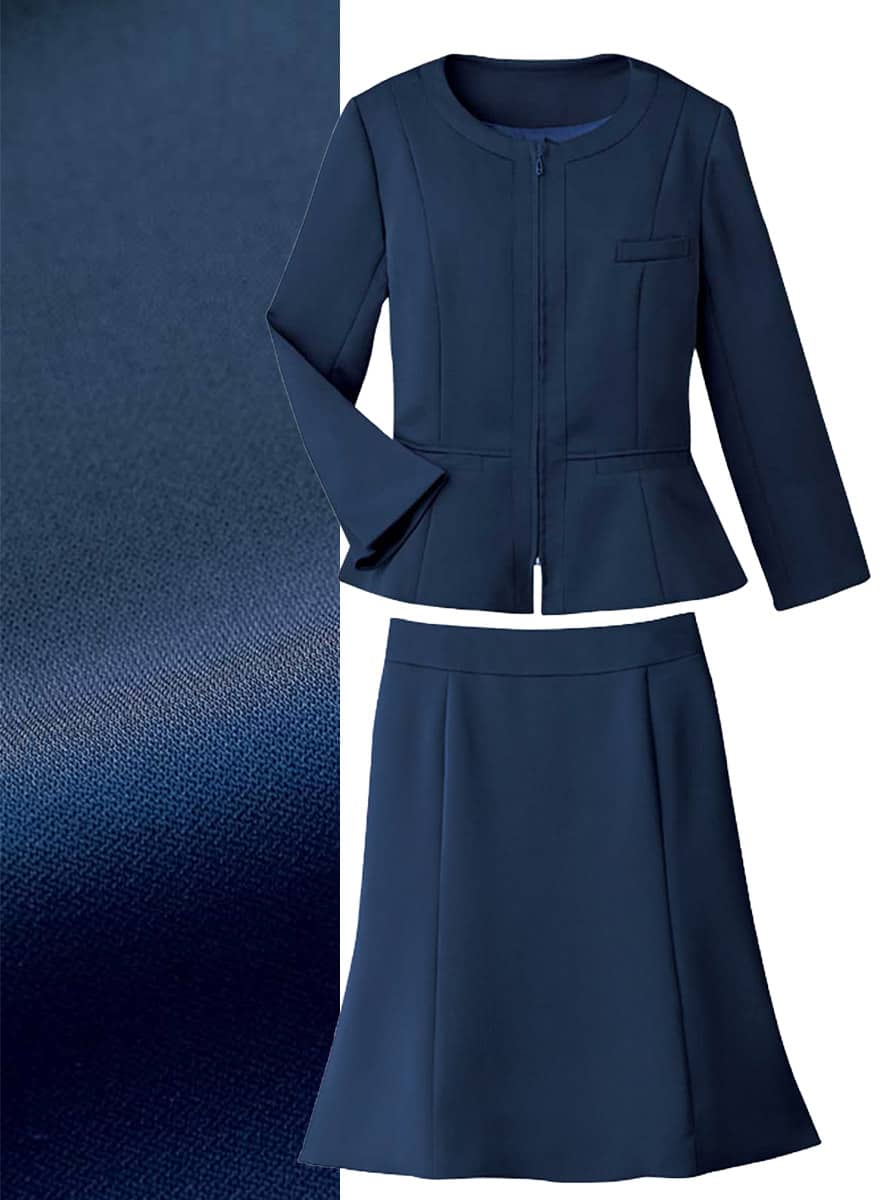 気品と華やかさを兼ね備えたペプラムジャケット+スカートのセットアップ - 9168/9009商品画像9