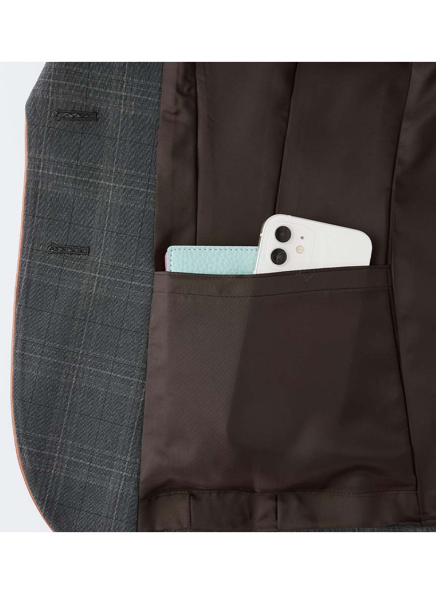 気品漂うトラッドテイストのチェック柄ジャケット+スカートセット - S-2515/S-1227商品画像4