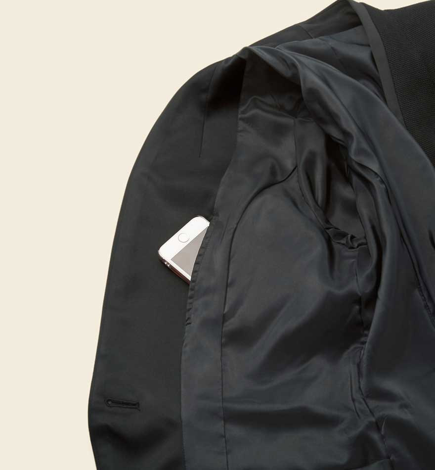 着物のような重ね襟がさりげなく和の雰囲気を醸し出すジャケット+スカートのセットアップ - 9176/9851商品画像9