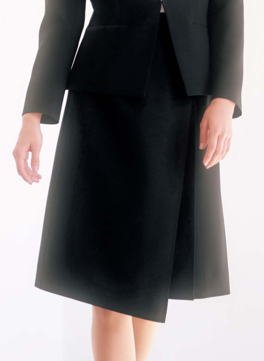 アシンメトリーな大人スカートが主役のジャケット+スカートセット - BCJ0119/BCS2111商品画像3