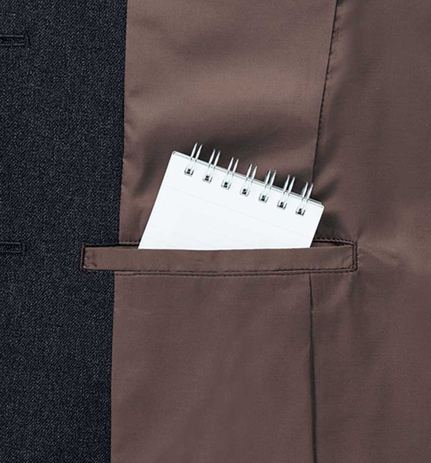 ウールのような高級感のある素材でフォーマルに決まるジャケット+パンツセット - AJ0260/AP6243商品画像4